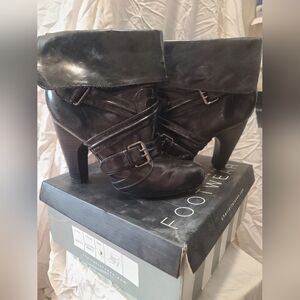 Charlotte Russe Black Heeled Boots